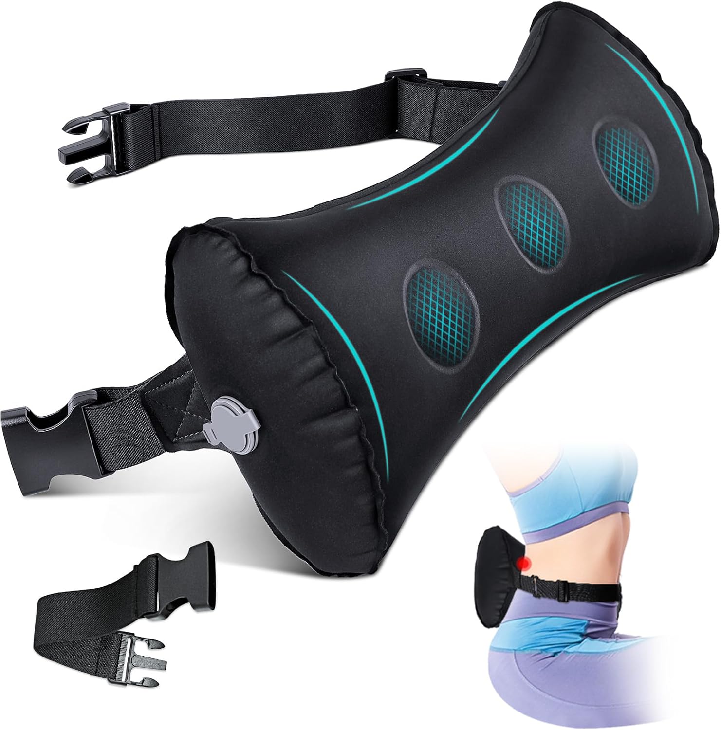 Inflatable Lumbar Support Pillow